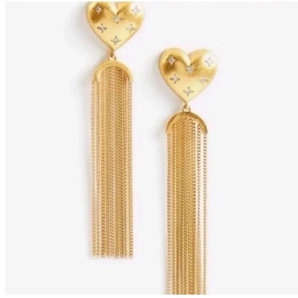 $88 Kate Spade My Precious Heart Fringe Drop Earrings
